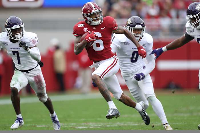 DeVonta Smith against Western Carolina